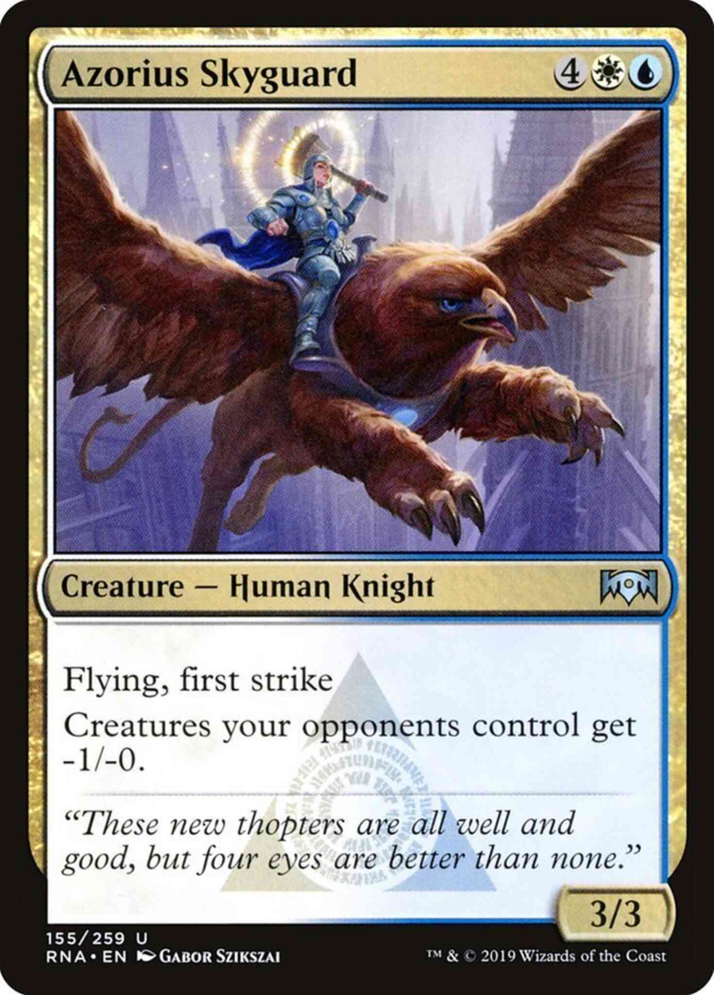 Azorius Skyguard [155] [Ravnica Allegiance] [Non-Foil]