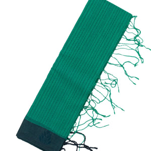 Aquamarine Bengal Cotton Saree With Dotted Stripes