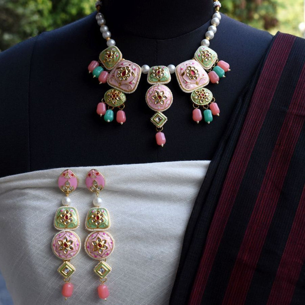 Bindurekha Brass Traditonal Kundan Set