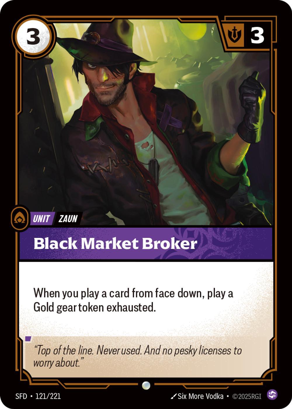 Black Market Broker - 121/221 [Spiritforged] [Non Foil]