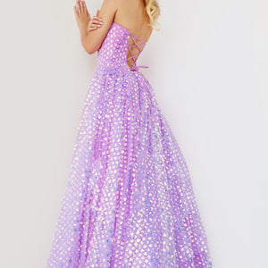 Embellished Strapless A-line Gown by Jovani 08605