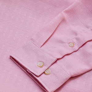 Pink Mandarin Slim Fit Shirt