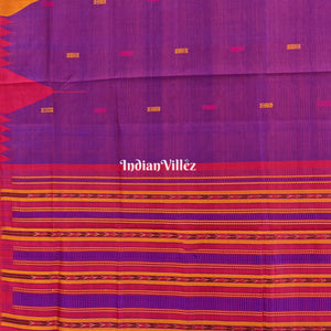 Purple Ganga-Jamuna Gopalpur Tussar Silk Saree