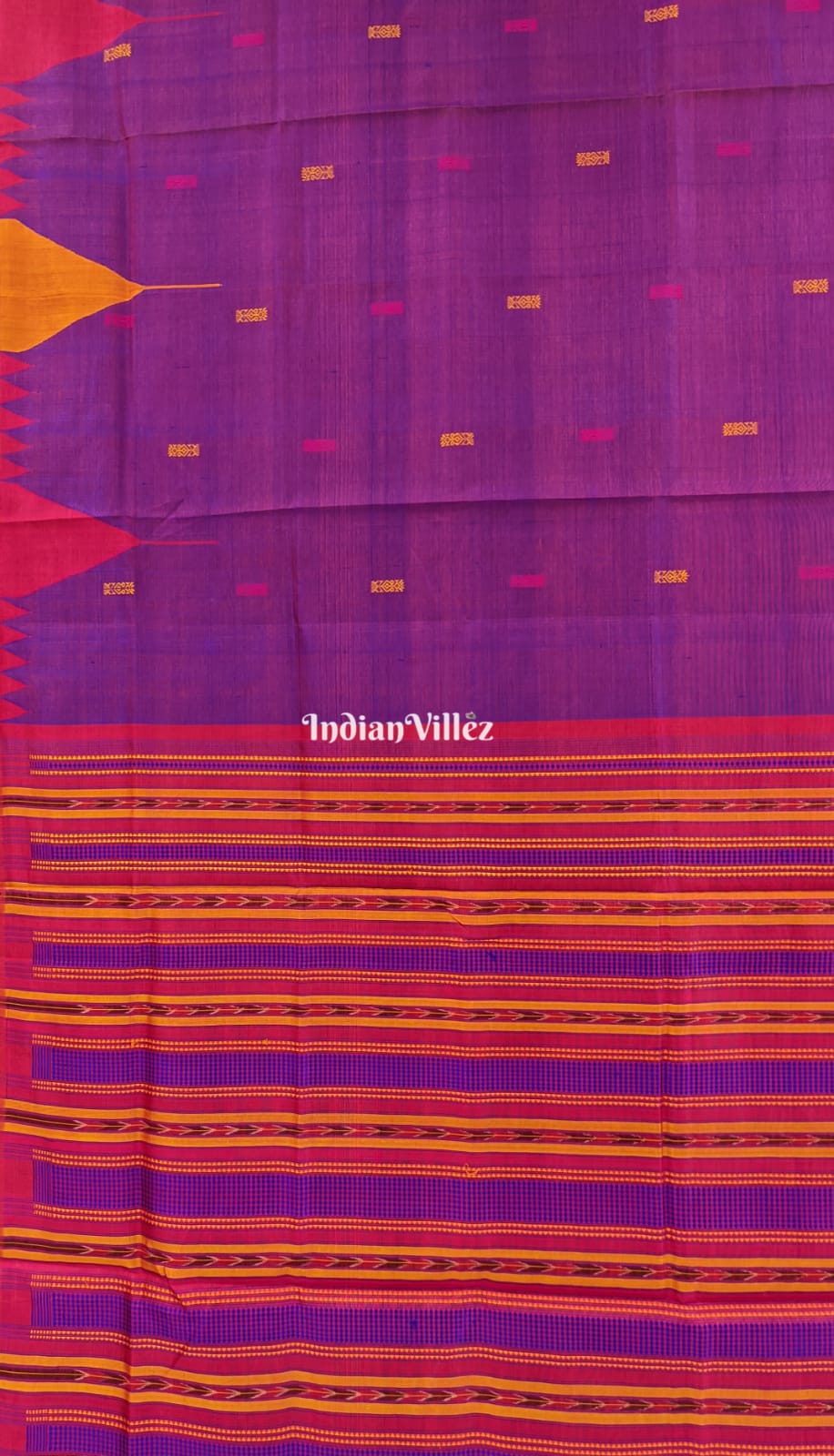 Purple Ganga-Jamuna Gopalpur Tussar Silk Saree