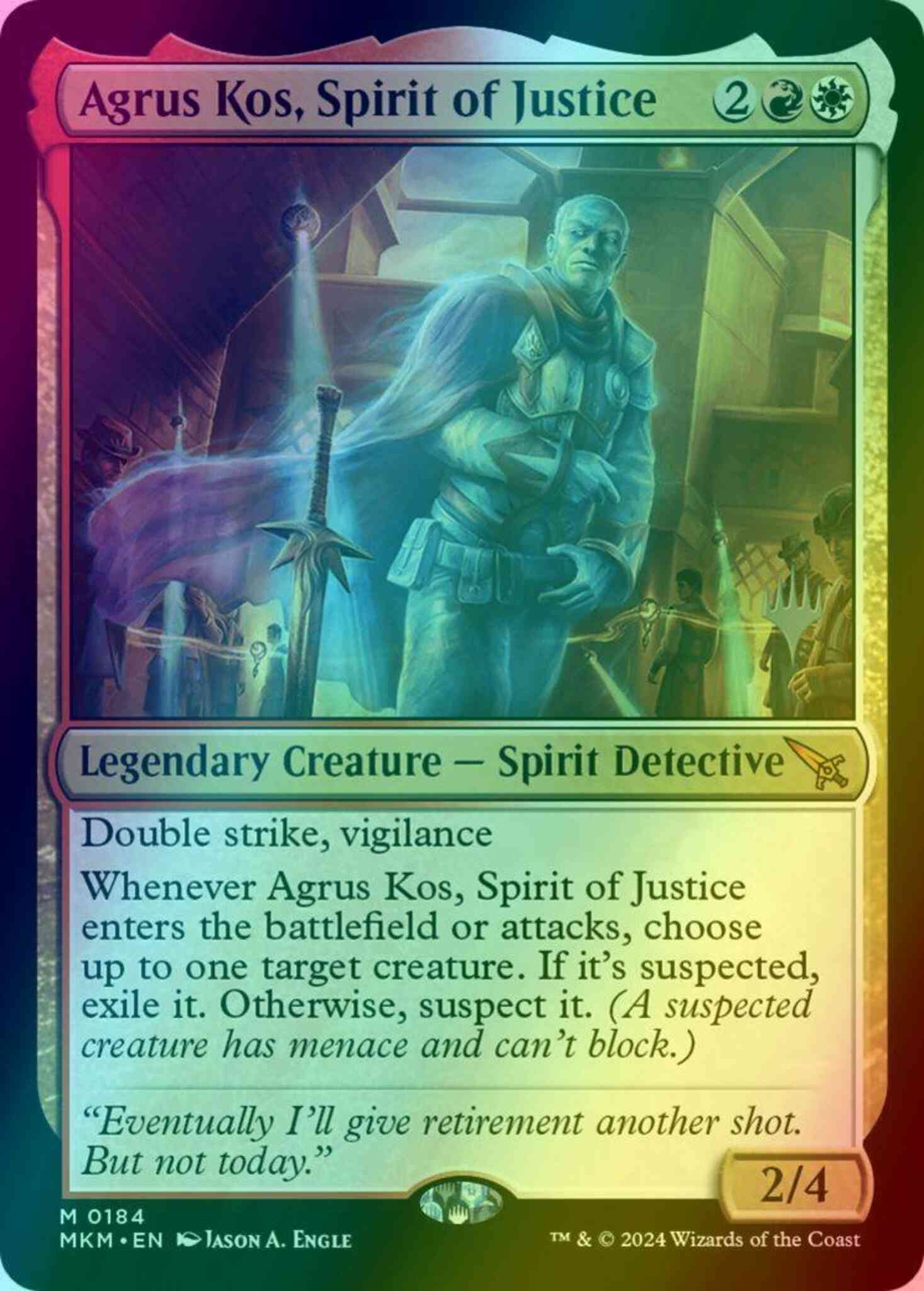 Agrus Kos, Spirit of Justice [184p] [Promo Pack] [Murders at Karlov Manor: Promos] [Foil]