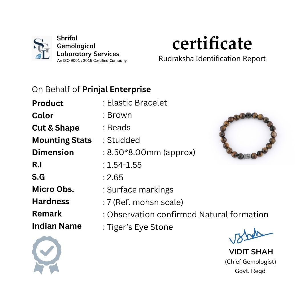 Tiger Eye Stone Beads Bracelet