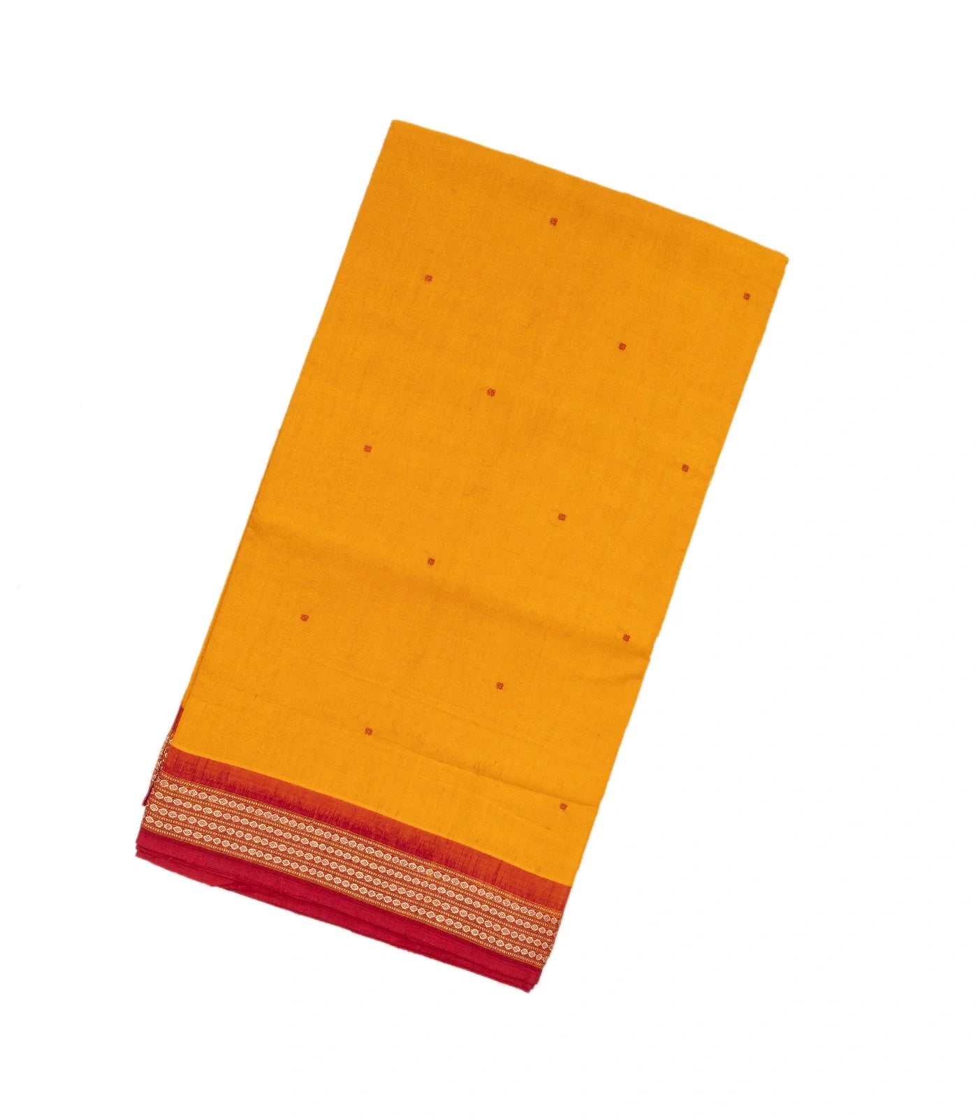 Yellow Handloom Orissa Cotton Saree With Black Tie & Dye Pallu