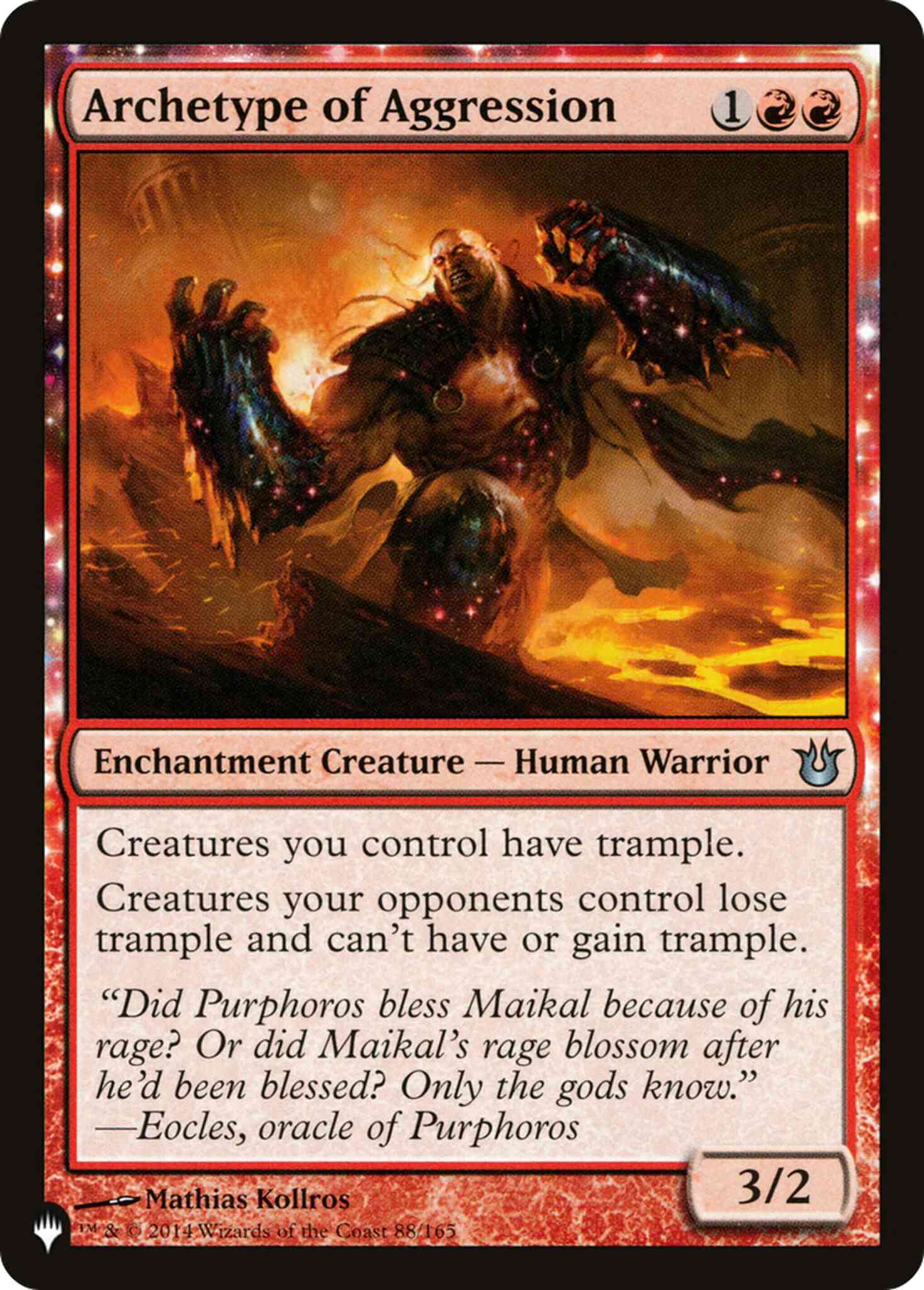 Archetype of Aggression [BNG-88] [The List] [Non-Foil]