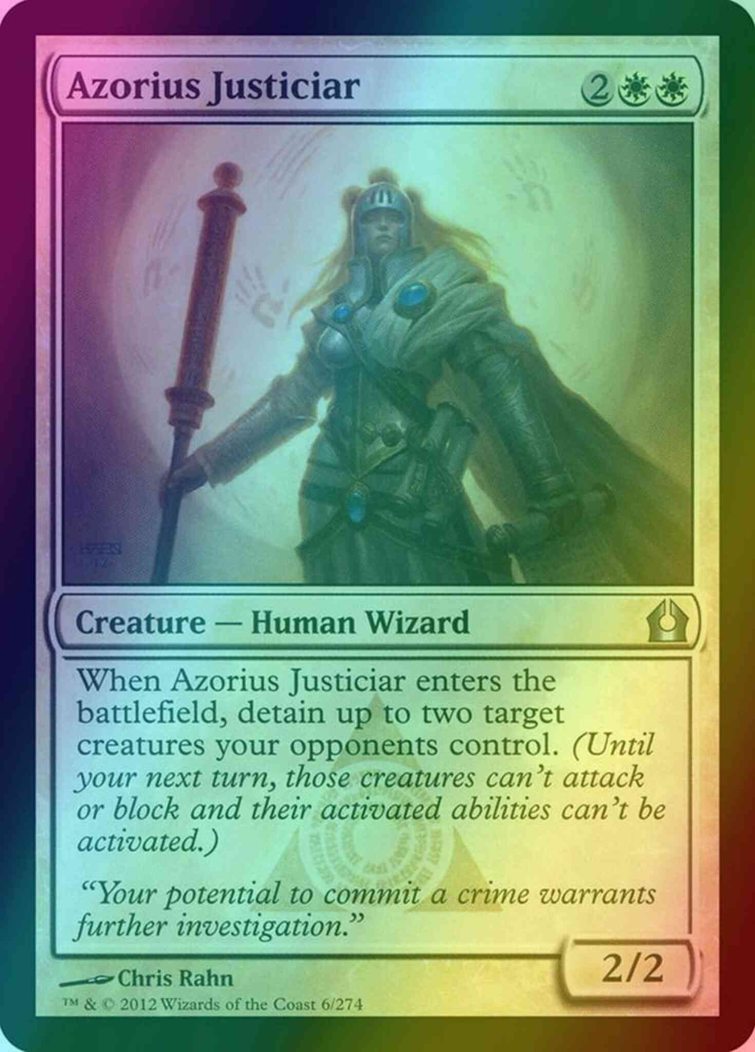 Azorius Justiciar [6] [Return To Ravnica] [Foil]