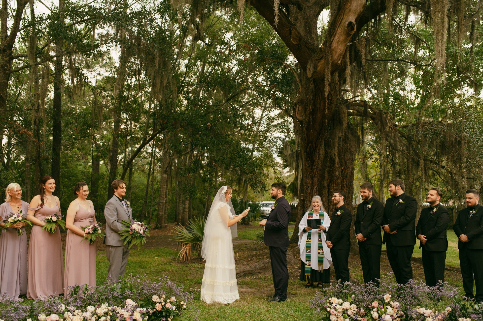 Magical Lilac Louisiana Wedding