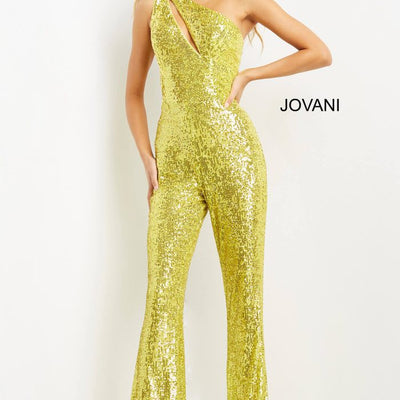 Jovani 09017 Long Sequin Formal Jumpsuit