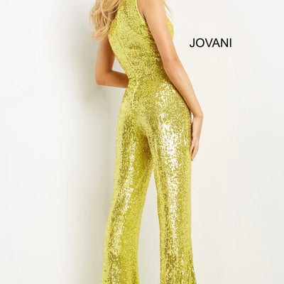 Jovani 09017 Long Sequin Formal Jumpsuit