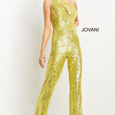 Jovani 09017 Long Sequin Formal Jumpsuit