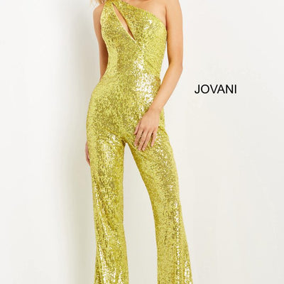 Jovani 09017 Long Sequin Formal Jumpsuit