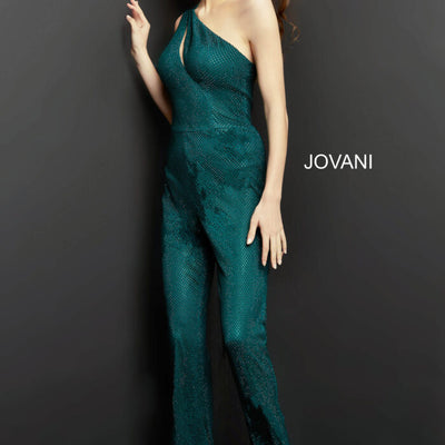 Jovani 09018 Long Formal Beaded Jumpsuit