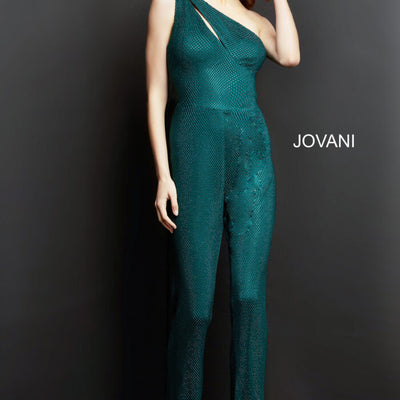 Jovani 09018 Long Formal Beaded Jumpsuit