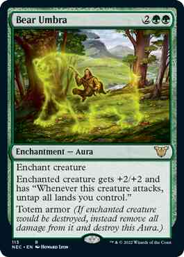 Bear Umbra [113] [Kamigawa: Neon Dynasty: Commander] [Non-Foil]