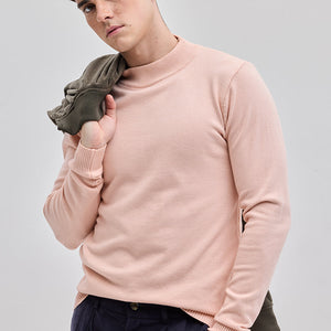 Light Pink Knitted Sweatshirt