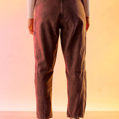 Women's Purple Solid Anti Fit Utility Jeans