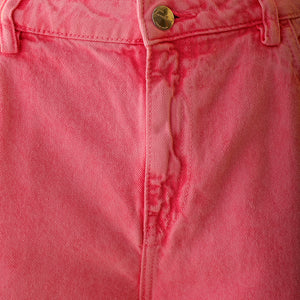 Women's Pink Relaxed Solid Jeans