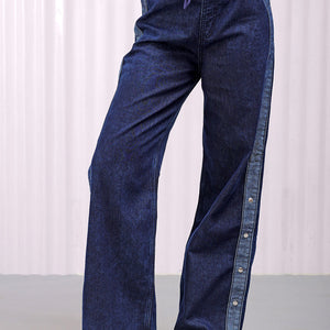 Women's Solid Flared High Rise Five Pocket Jeans