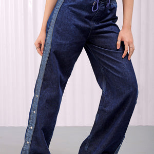 Women's Solid Flared High Rise Five Pocket Jeans