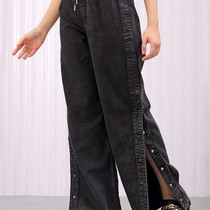 Women's Solid Flared High Rise Five Pocket Jeans