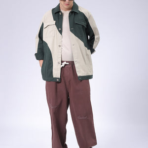 Men's Green Regular Fit Mix & Match Overshirt