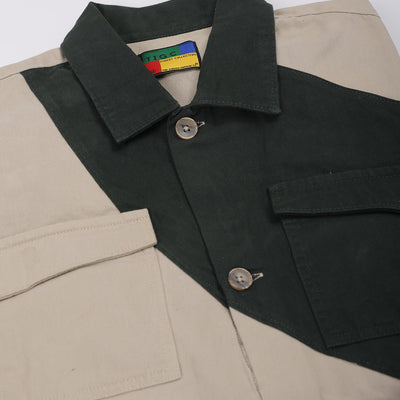 Men's Green Regular Fit Mix & Match Overshirt