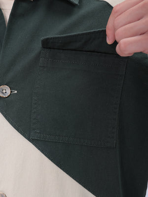 Men's Green Regular Fit Mix & Match Overshirt