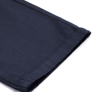 Men's Blue Regular Fit Solid Chinos