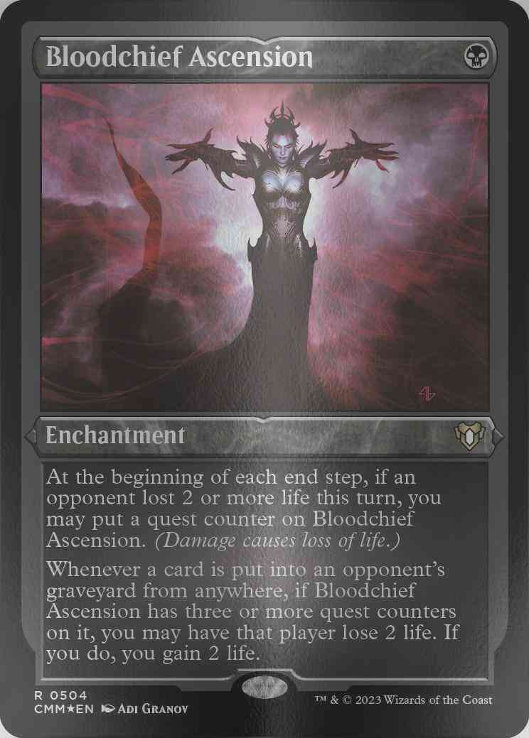 Bloodchief Ascension [504] [Commander Masters] [Etched Foil]