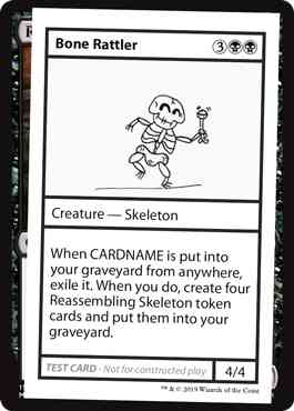 Bone Rattler - No Symbol [35] [Mystery Booster Playtest Cards 2021] [Non-Foil]