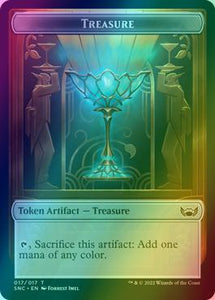 Angel Token (02) // Treasure Token (17) [Streets of New Capenna: Tokens] [Foil]