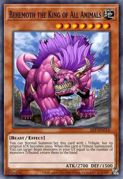 Behemoth the King of All Animals - FET-EN014 - Ultimate Rare - Unlimited