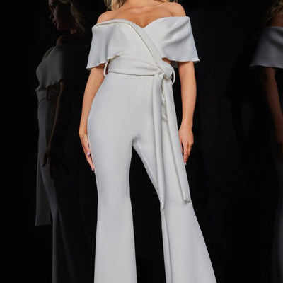 Jovani 09726 Long Formal High Waist Jumpsuit
