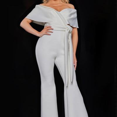 Jovani 09726 Long Formal High Waist Jumpsuit