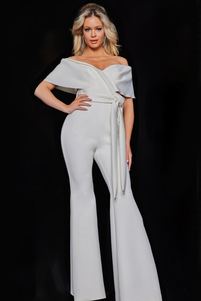 Jovani 09726 Long Formal High Waist Jumpsuit