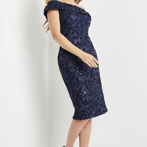 Floral Lace Short Off Shoulder Dress by Jovani 09767