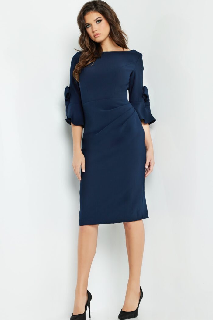 Jovani 09775 Short Evening Ruffle Cocktail Dress