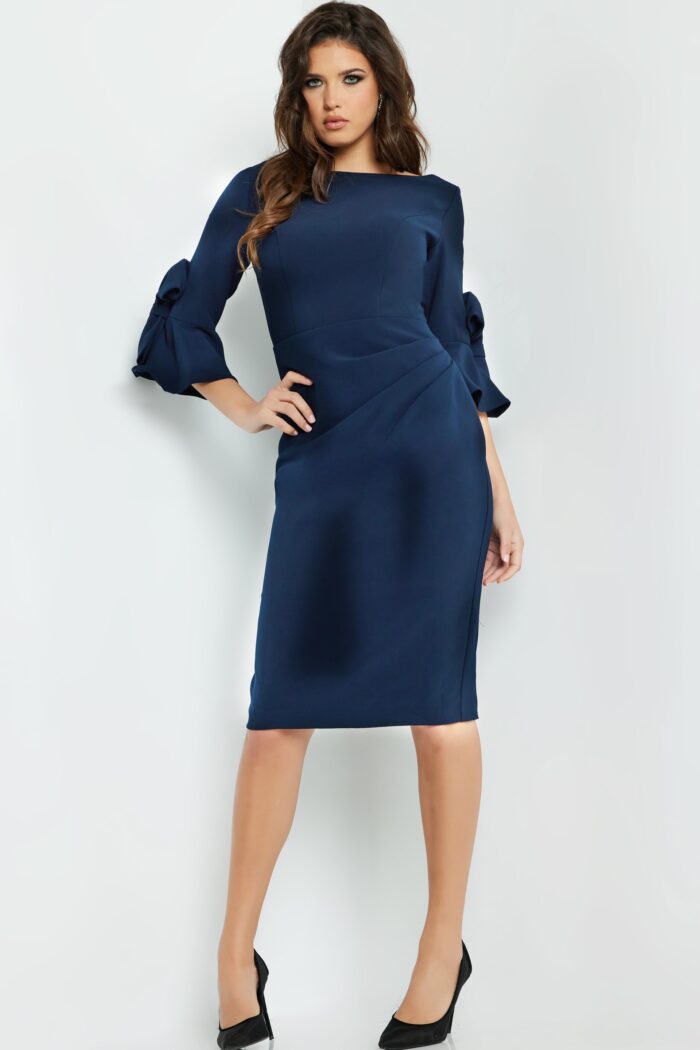 Jovani 09775 Short Evening Ruffle Cocktail Dress