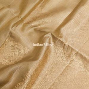 Moss Green South Handloom Kanjivaram Soft Silk Saree