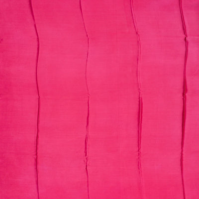 Baby Pink Woven Digital Printed Satin Silk Saree With Floral Motifs