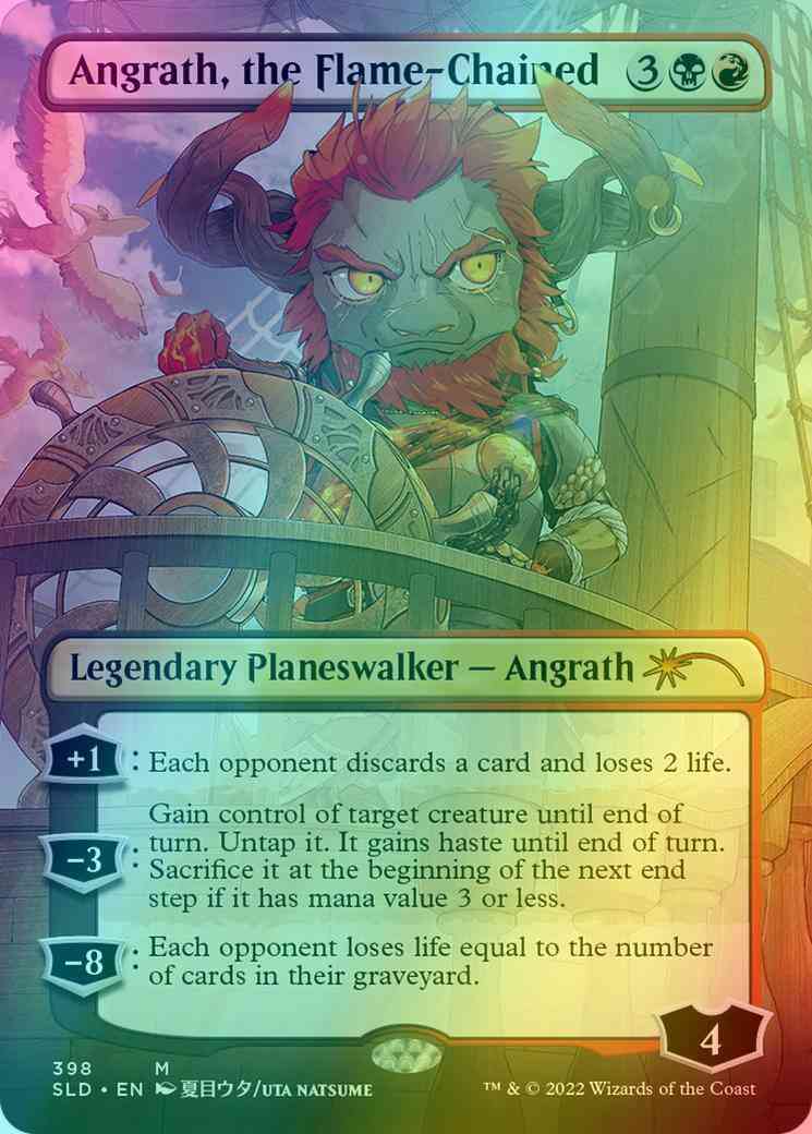 Angrath, the Flame-Chained [0398] [Borderless] [Li’l Walkers] [Secret Lair Drop] [Foil]