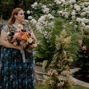 A Romantic Museum Wedding with Bright DIY Flowers
