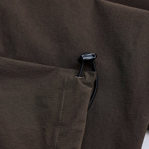 Dark Brown Relaxed Fit Parachute Pants