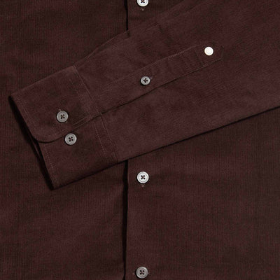 Peckham Rye Micro Cord Button Java Down Shirt