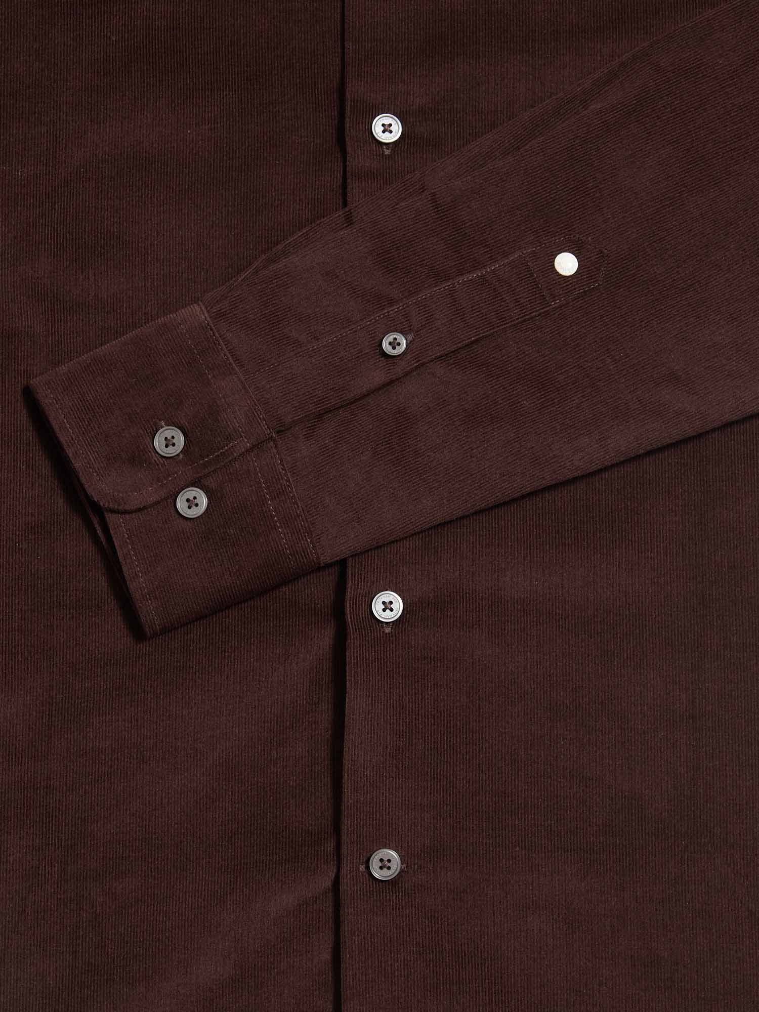 Peckham Rye Micro Cord Button Java Down Shirt