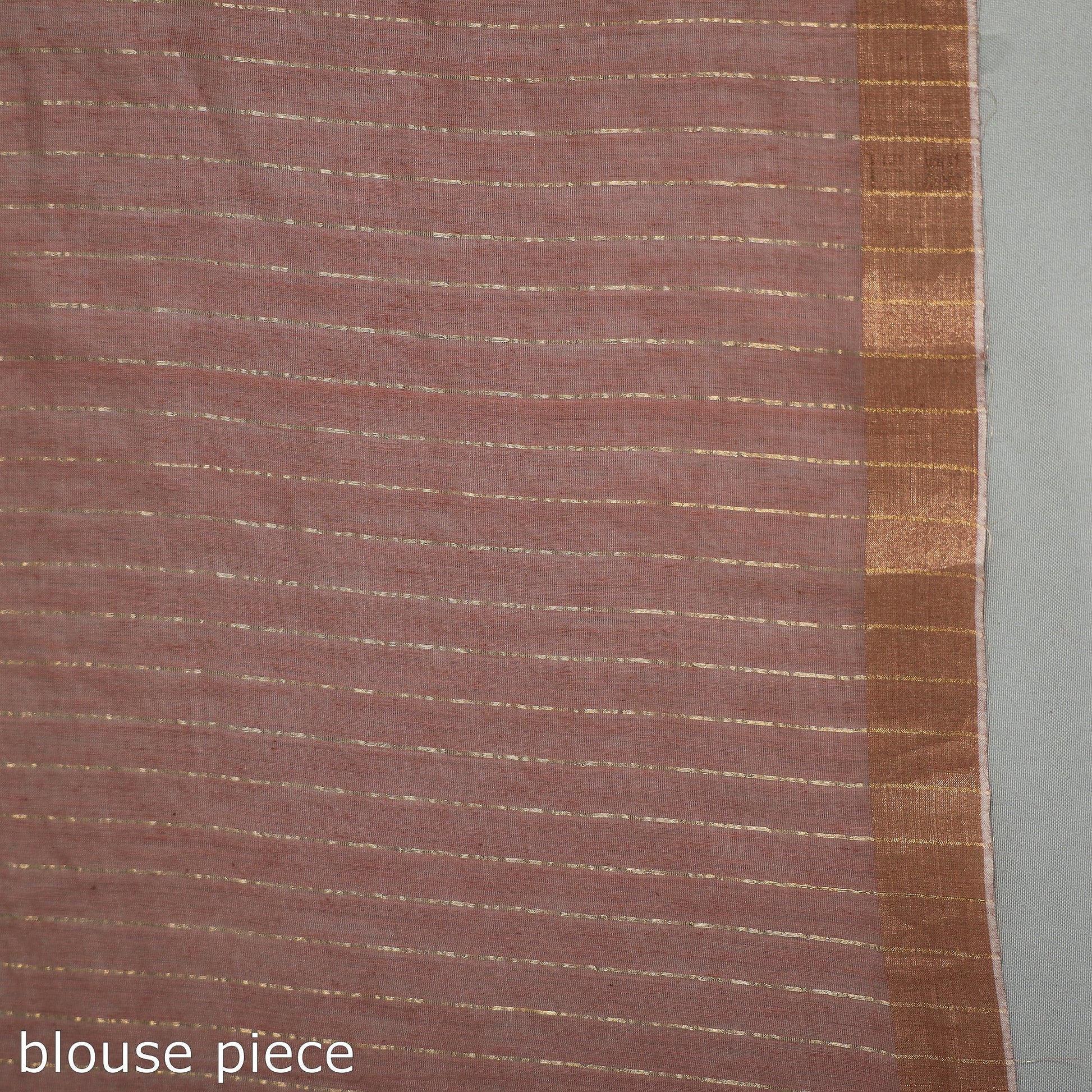 Brown - Handloom Cotton Phulia Jamdani Saree with Tassels