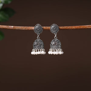 Atifa Handcrafted GS Beaded Jhumki Earrings